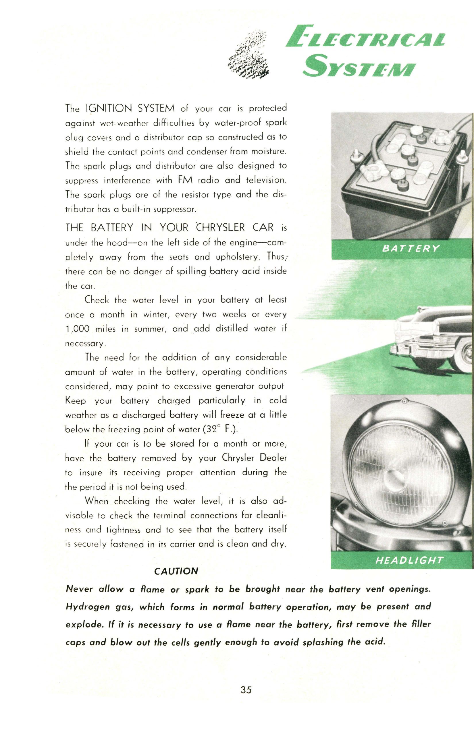1951 Chrysler Saratoga New York Imperial Manual Page 4